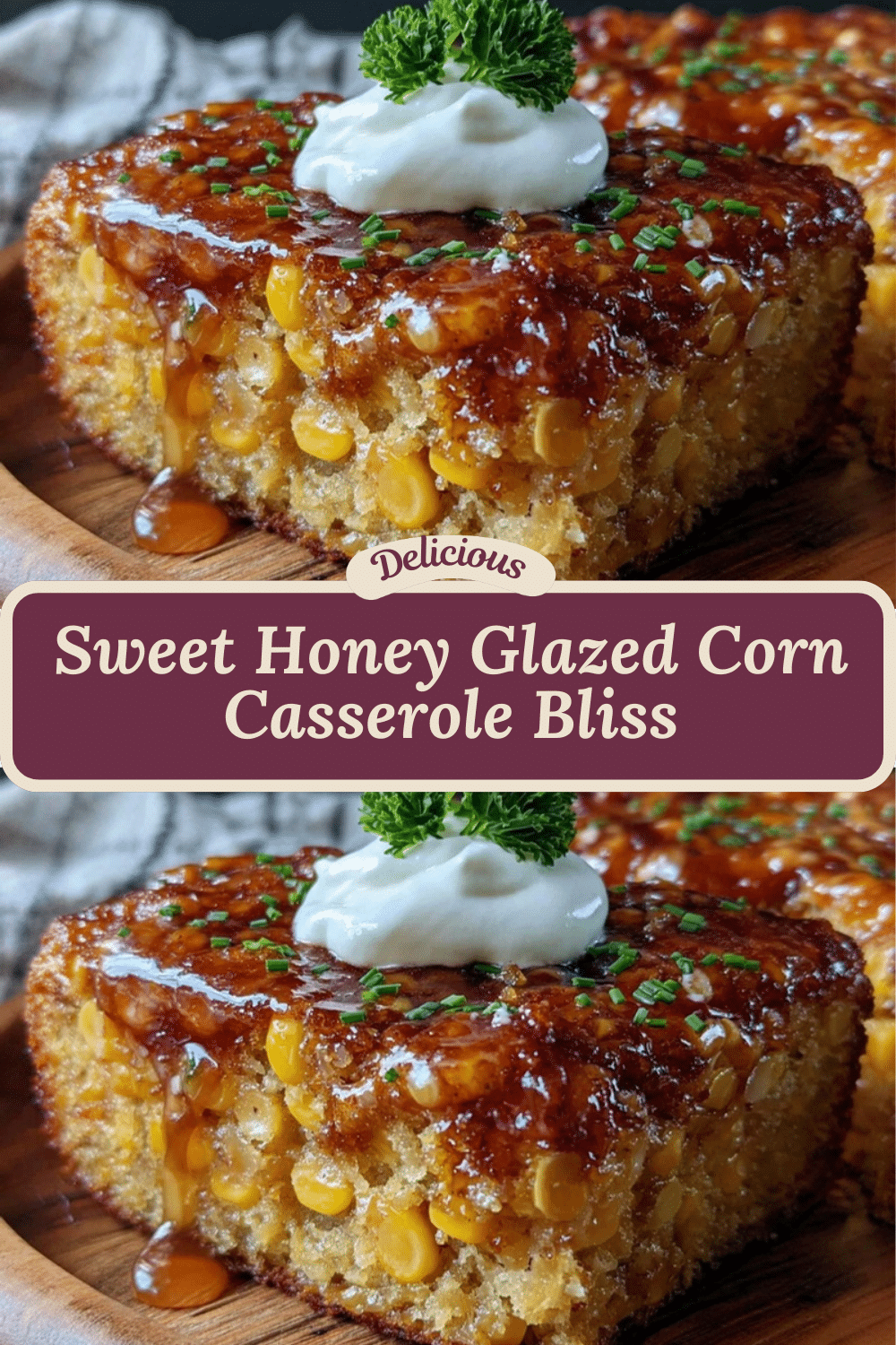 honey glazed corn casserole recipe
